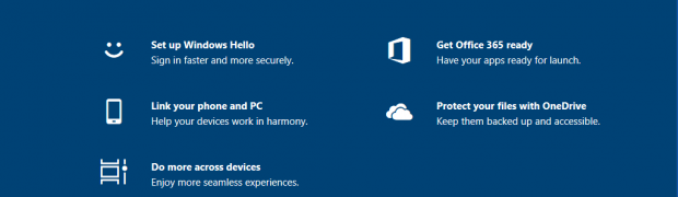 New login experience Windows 10